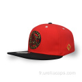 Casquette snapback brodée en coton